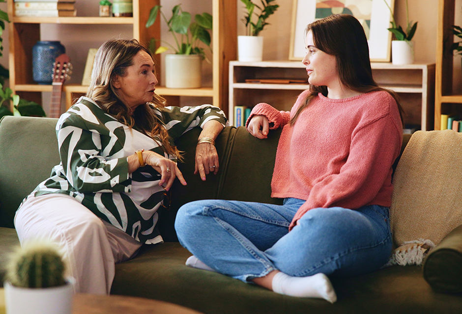 Two tax professionals talking during a post-tax-season staff retreat focused on workflow, technology, marketing and strategic planning.