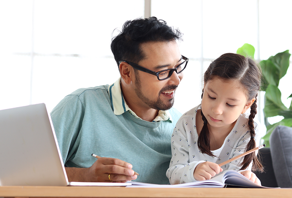 Parent and child reviewing documents for Trump Account gift tax safe harbor and Form 709 reporting guidance