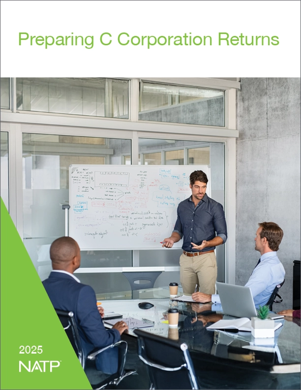 Preparing C Corporation Returns textbook (2025) | NATP