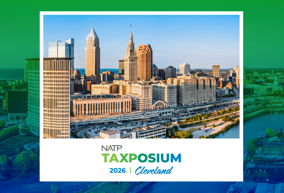tax professionals attending a tax conference session learning federal updates and networking with peers at a professional tax education event