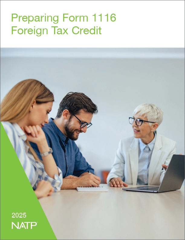 Preparing Form 1116 Foreign Tax Credit textbook (2025) | NATP