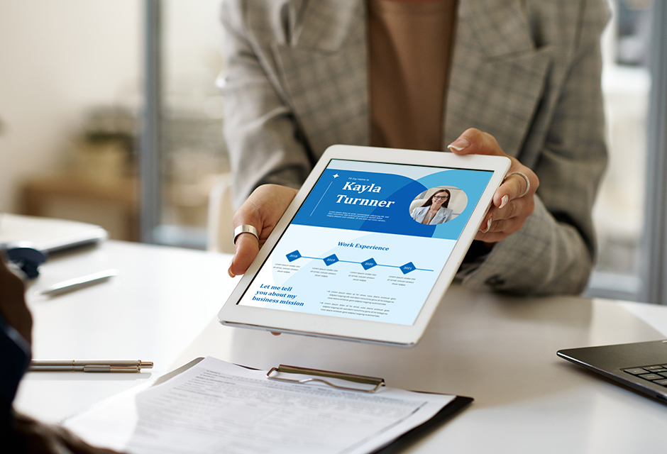 Example of tax professional website highlighting services for clients