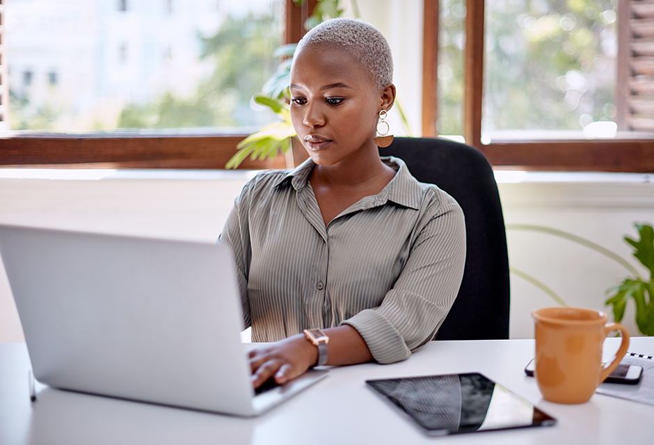 Tax professional reviewing automated IRS notice to help client with resolution services