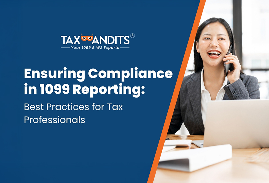 Tax professional managing high-volume 1099 filings for multiple clients using standardized data, TIN verification, and bulk import workflows